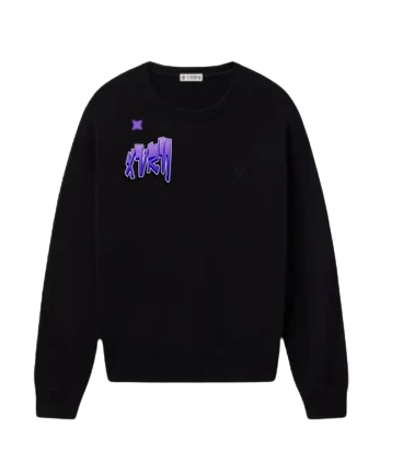 Black XVRN sweatshirt, front